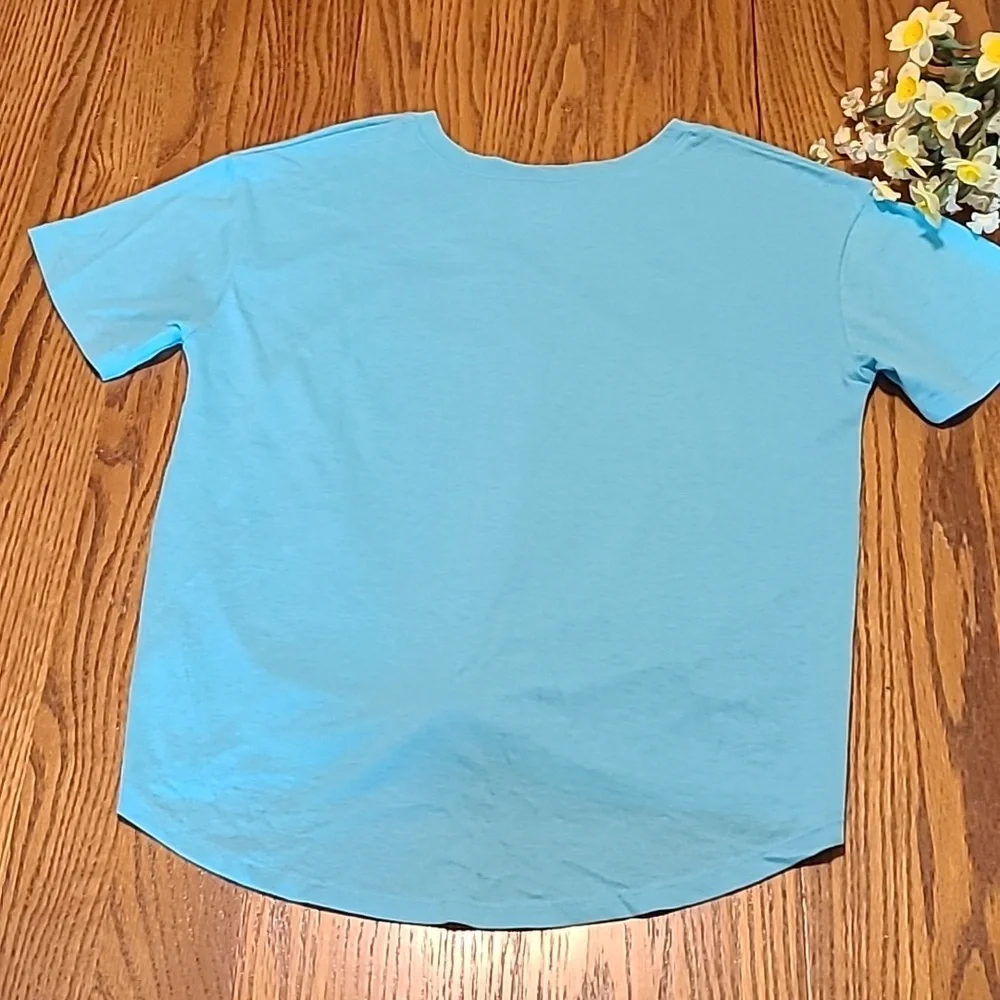Justice Be Kind Tie Front Shirt - Girls Large